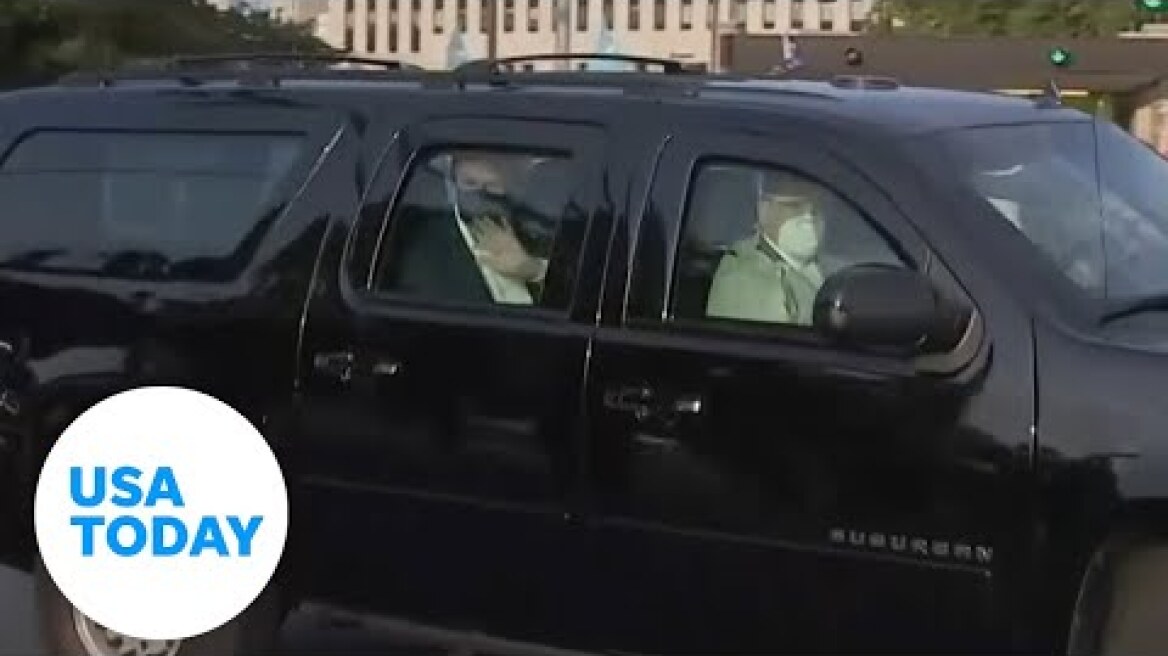 Trump leaves hospital for surprise visit | USA TODAY