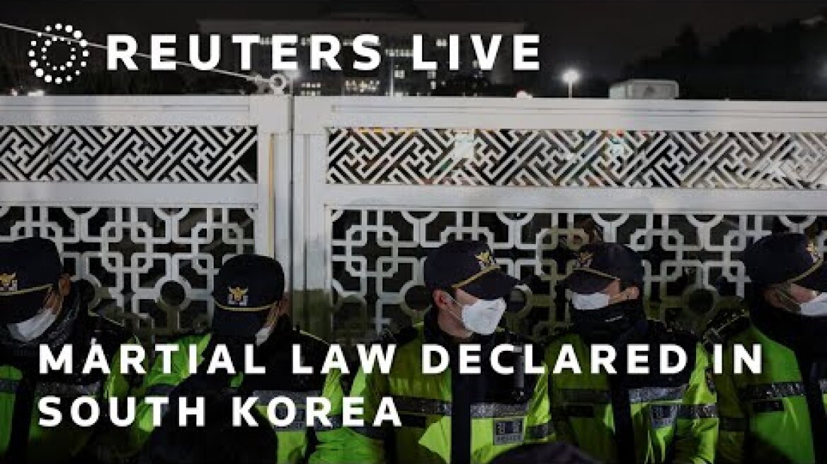 LIVE: South Korean opposition party gathers at parliament after president declares martial law