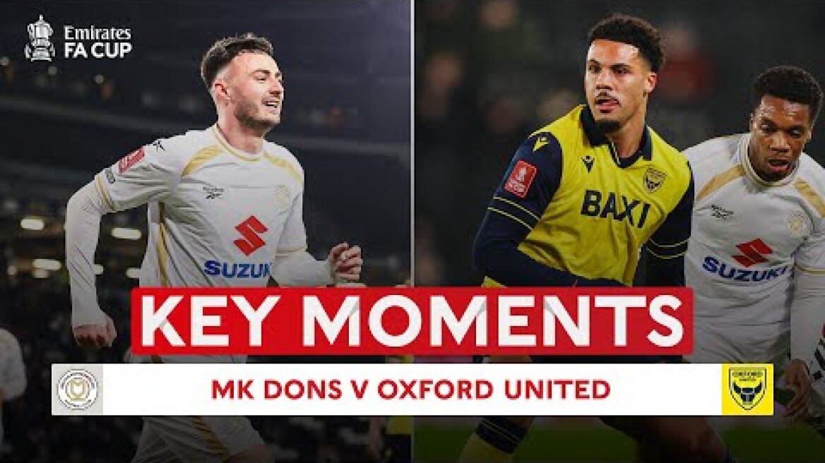 MK Dons v Oxford United | Key Moments | Third Round | Emirates FA Cup 2025-26
