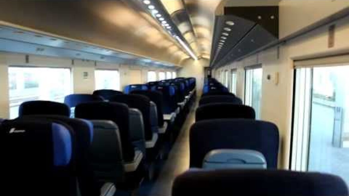 Visit of an Italian High Speed train Freccia Bianca