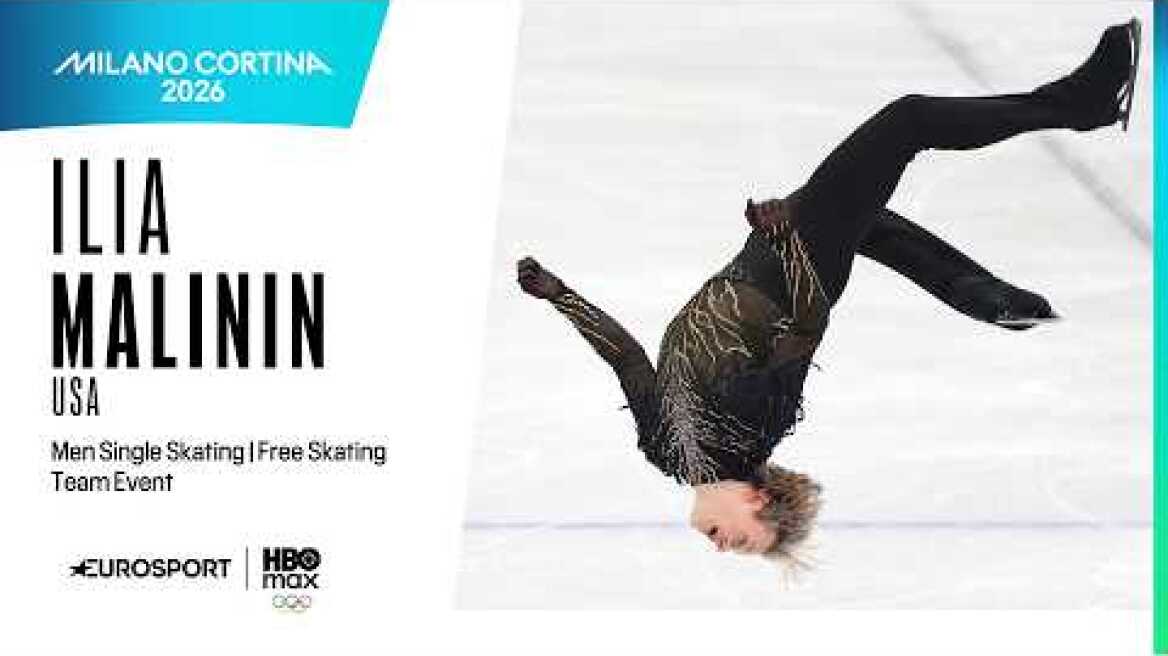 Milano-Cortina 2026 | Ilia MALININ (USA) | Team Event | Men Single Skating - Free Skating