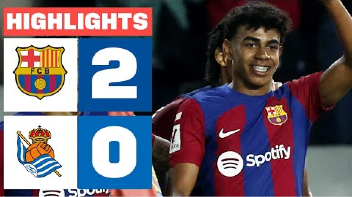 FC BARCELONA 2 - 0 REAL SOCIEDAD | RESUMEN LALIGA EA SPORTS