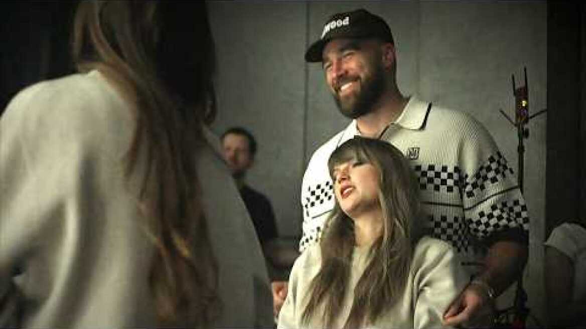 Travis Kelce VISITED Taylor Swift's Patient Zero Music Video Set