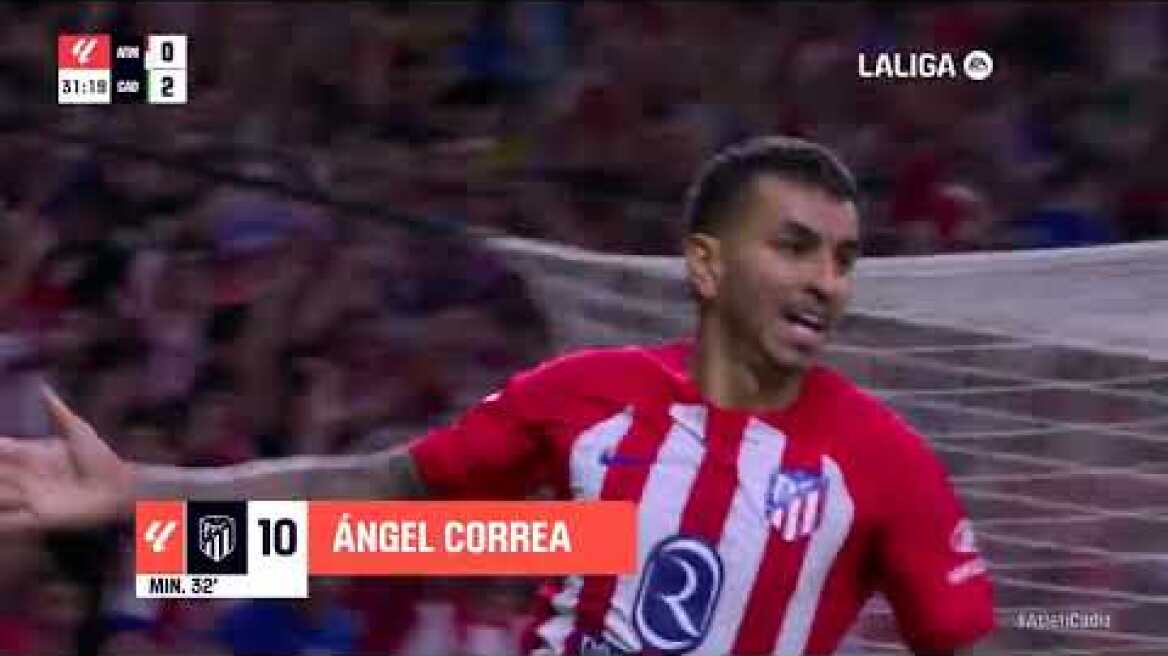 Resumen de Atlético de Madrid vs Cádiz CF (3-2)
