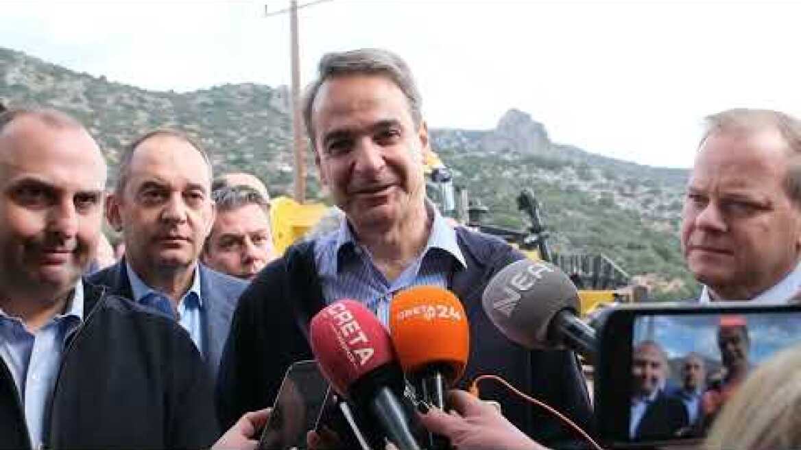 Στο εργοτάξιο του ΒΟΑΚ ο πρωθυπουργός