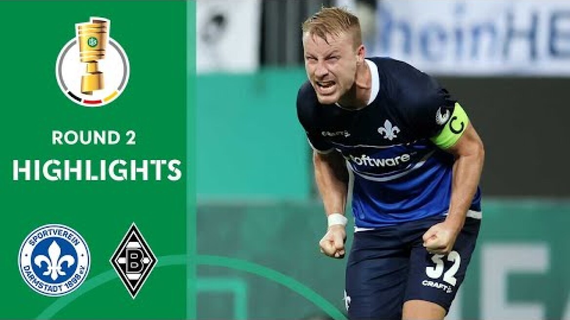 Sensation in Darmstadt | SV Darmstadt vs. Borussia M'gladbach 2-1 | Highlights | DFB-Pokal Round 2