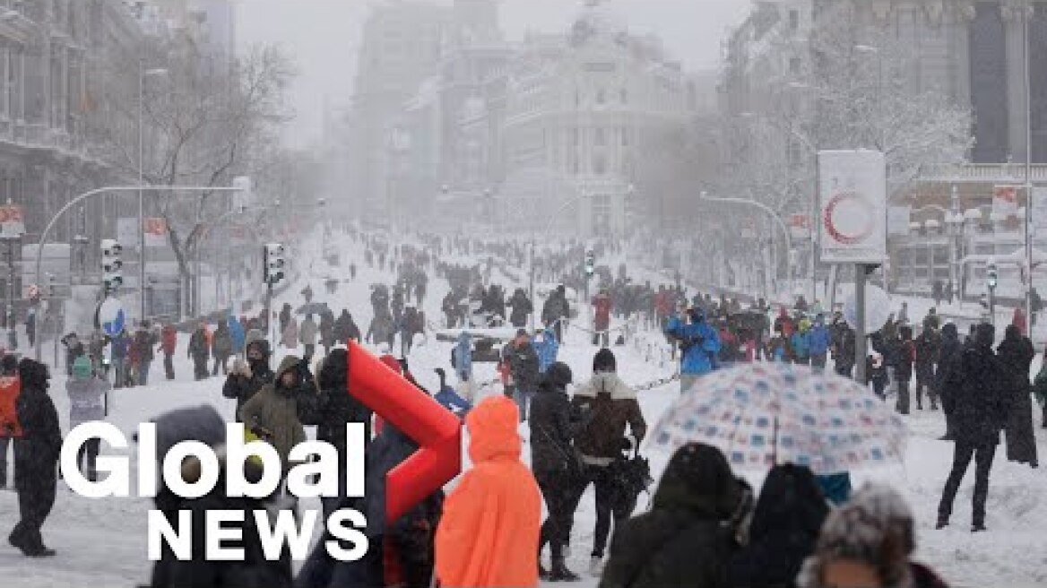 Storm Filomena worst to hit Spain in decades, causes travel chaos