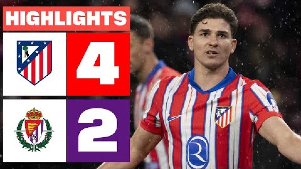 ATLÉTICO DE MADRID 4 - 2 REAL VALLADOLID CF  I RESUMEN LALIGA EA SPORTS