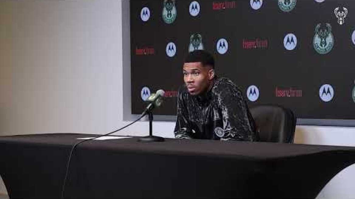 Giannis Antetokounmpo Postgame Press Conference | 03.28.25