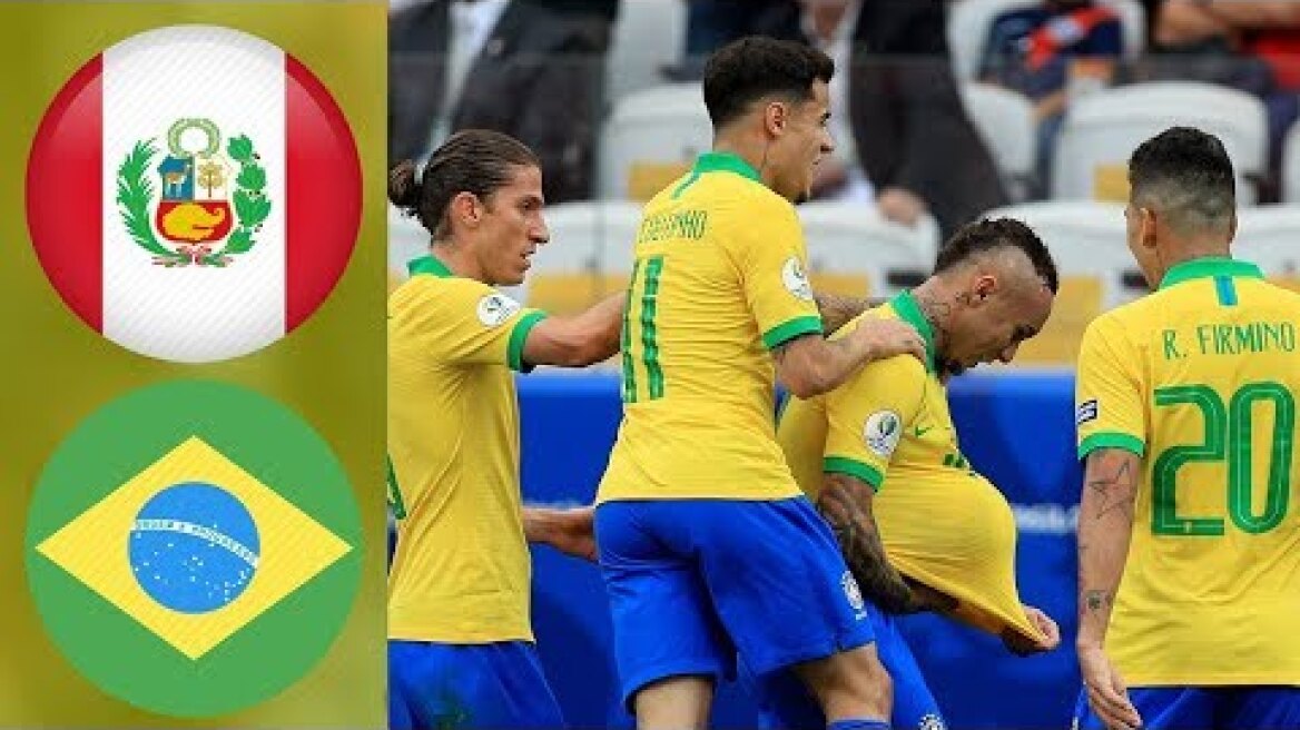Peru vs Brazil 0-5 Highlights & Goals Resumen y Goles 2019