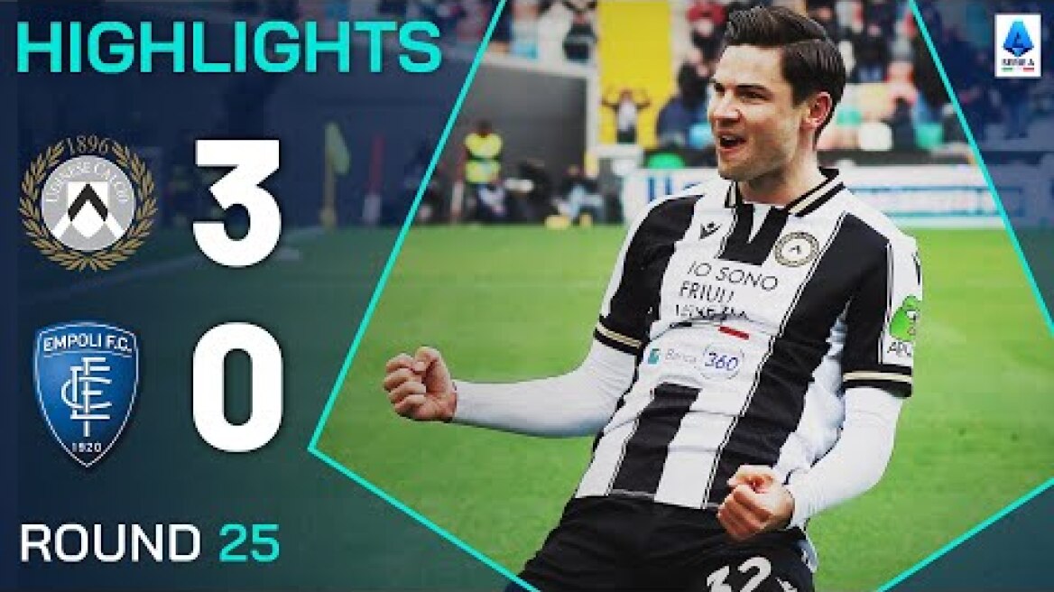 UDINESE-EMPOLI 3-0 | HIGHLIGHTS | Ekkelenkamp at the Double! | Serie A 2024/25