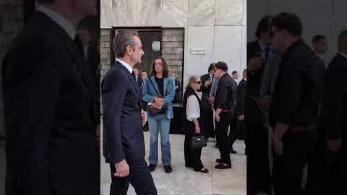Κηδεία Χρήστου Ροκόφυλλου: Ο πρωθυπουργός Κυριάκος Μητσοτάκης