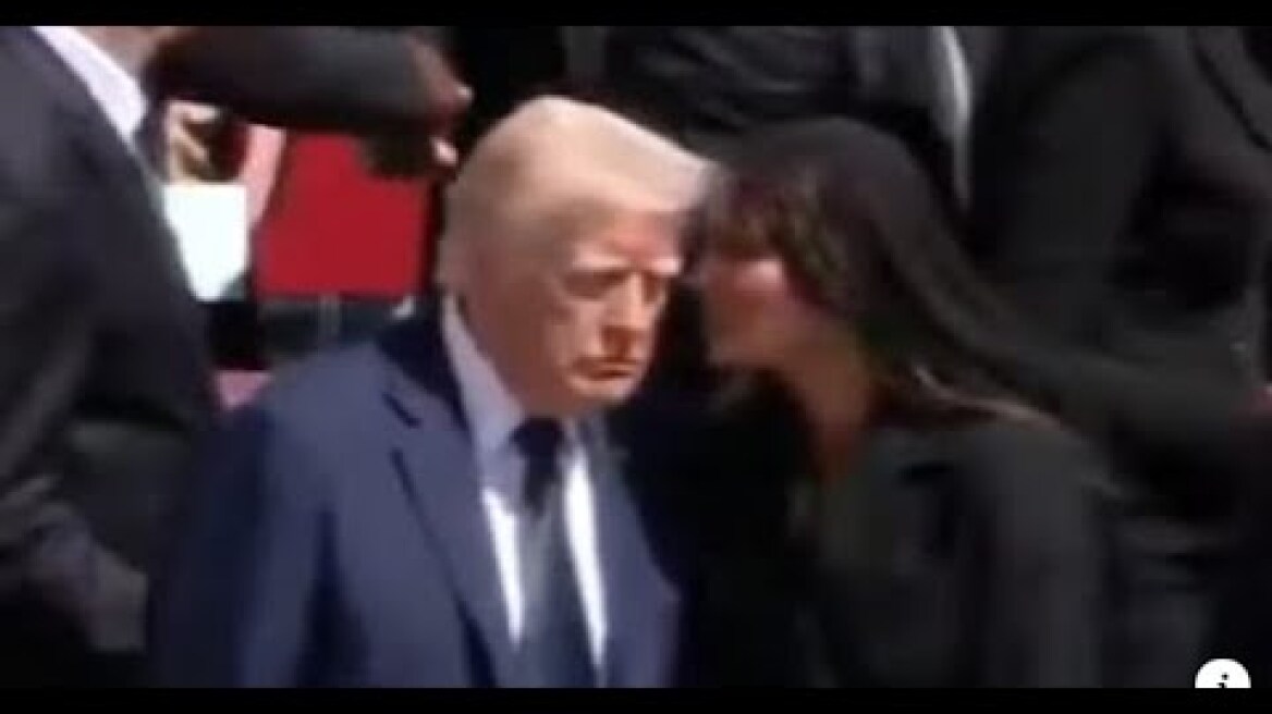 The four words Melania Trump said to Donald to stop things turning awkward at Pope's funeral