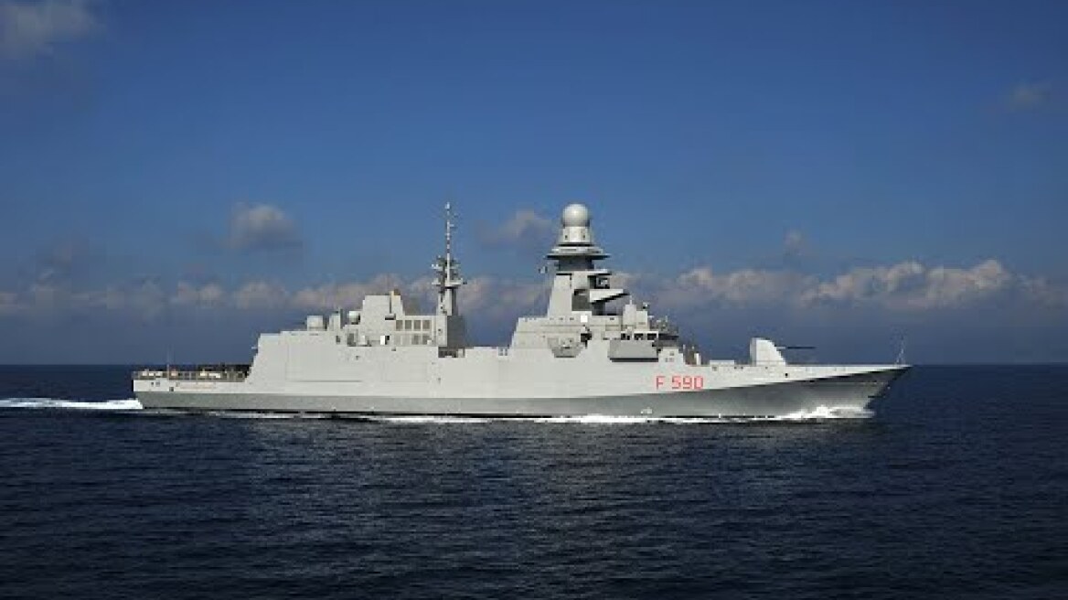 FREMM Carlo Bergamini class Frigate -- by Defense Magazine.