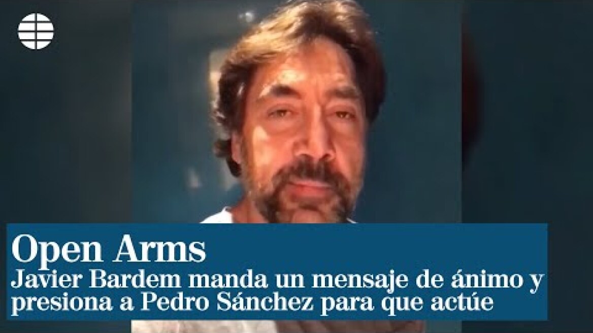 Javier Bardem envía su apoyo al Open Arms y le recuerdan sus problemas con Hacienda