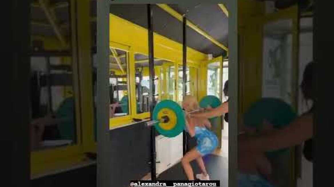 H Αλεξάνδρα Παναγιώταρου σηκώνει βάρη