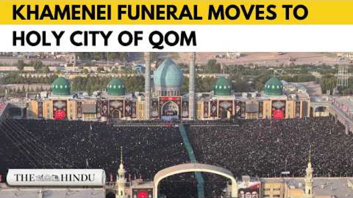 Ayatollah Ali Khamenei funeral: thousands gather in holy city of Qom