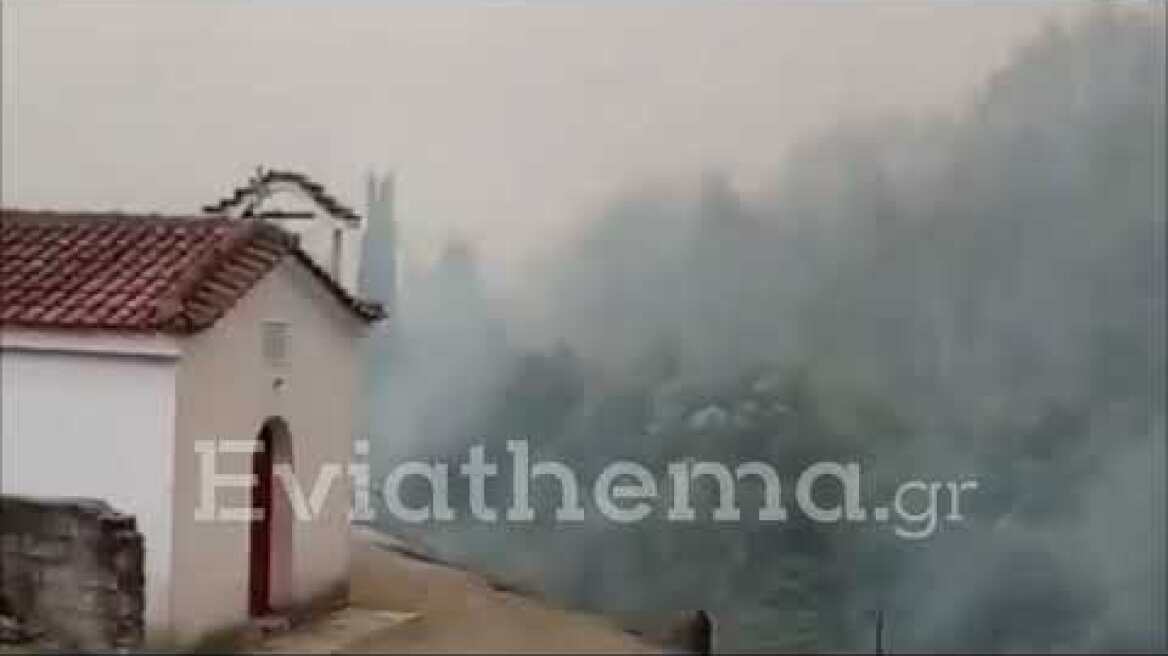 Eviathema.gr - Θαύμα έσωσε την μονή του Οσίου Δαυίδ στην Εύβοια από την Φωτιά