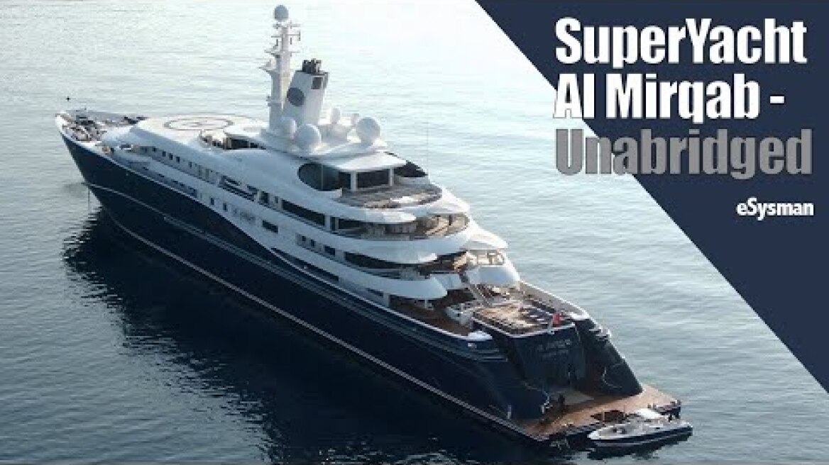 133m SuperYacht Al Mirqab in Anamorphic 4k Aerial footage!