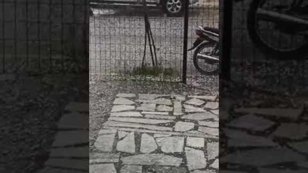 Χαλάζι στην Υπέρεια Φαρσάλων