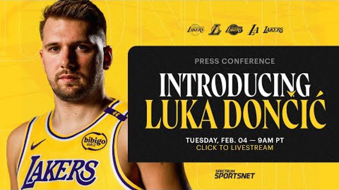 Luka Dončić Lakers Introductory Press Conference