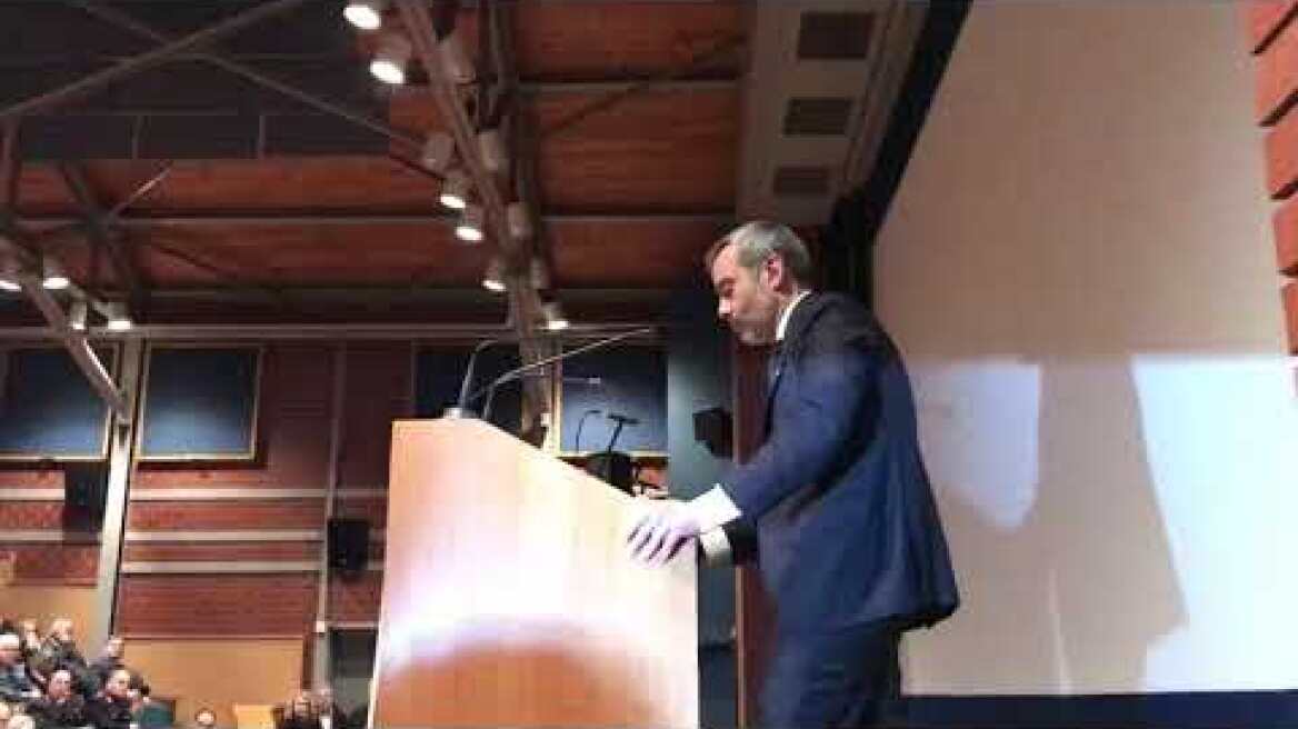 Ομιλία Ζέρβα - Εθνική Ημέρα Μνήμης των Ελλήνων Εβραίων Μαρτύρων και Ηρώων του Ολοκαυτώματος.