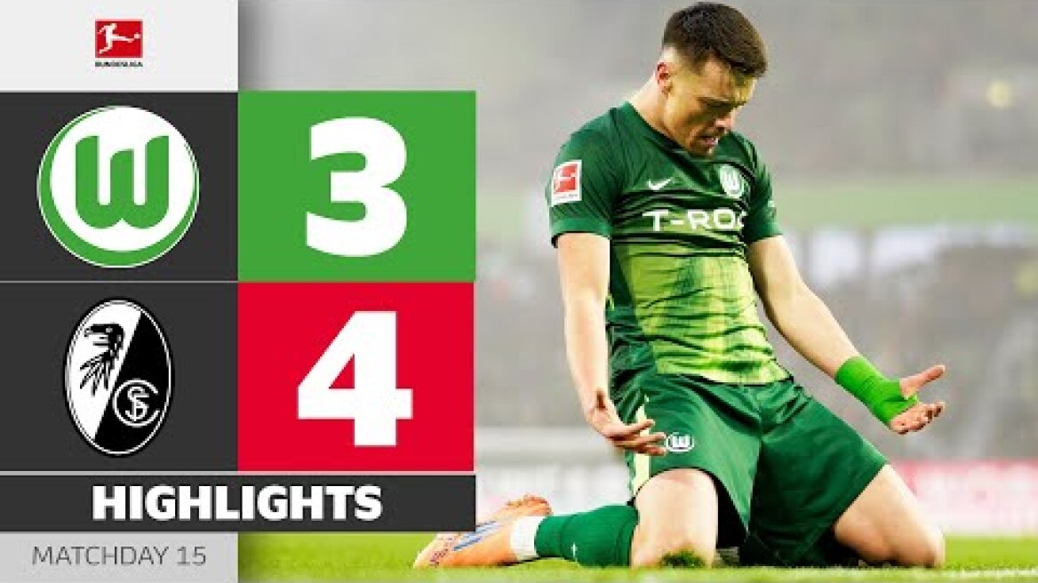 SCREAMERS, Hattrick, Mistakes ... | VFL WOLFSBURG - SC FREIBURG | Highlights | MD 15 – Bundesliga
