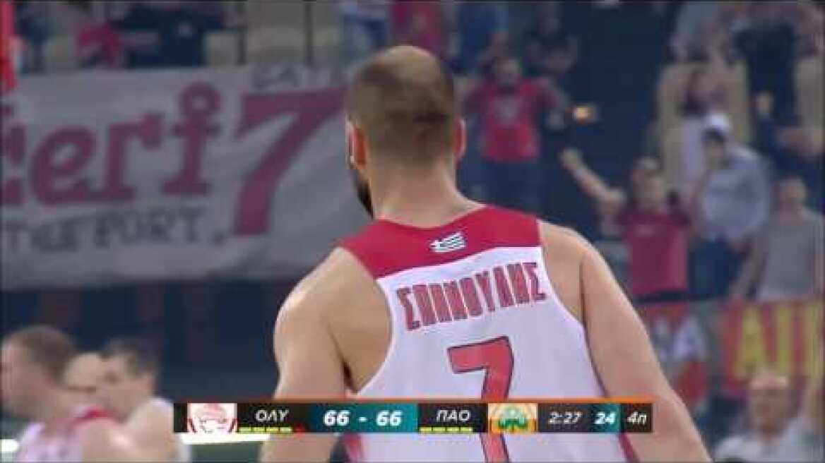 Τα 4 μεγάλα τρίποντα του Σπανούλη στους Τελικούς με τον ΠΑΟ 2016