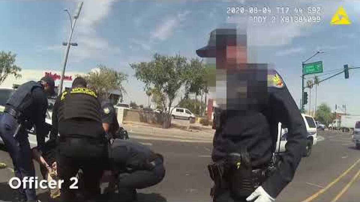 Ramon Timothy Lopez got burns after being held on hot asphalt for 6 minutes before dying. Phoenix AZ