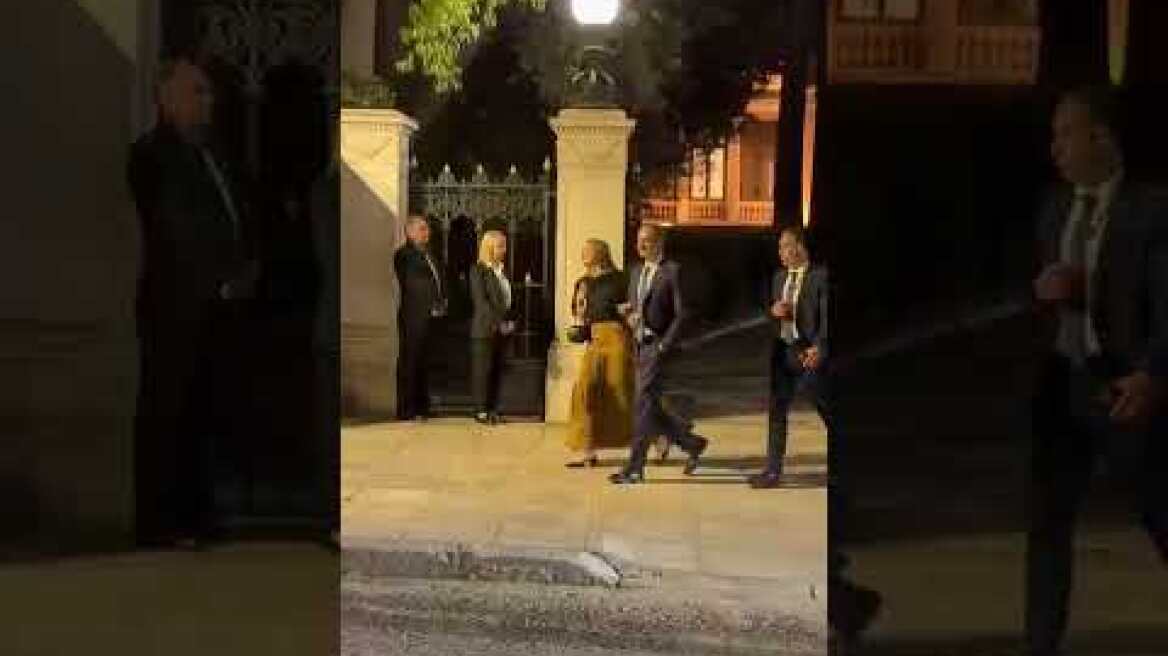 Η αποχώρηση του Κυριάκου Μητσοτάκη από το Προεδρικό Μέγαρο