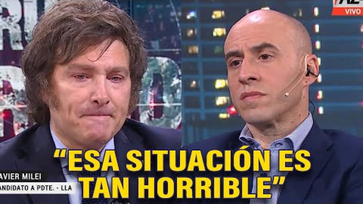 MILEI SE EMOCIONÓ HASTA LAS LÁGRIMAS CON TREBUCQ - ENTREVISTA COMPLETA 26/10/23