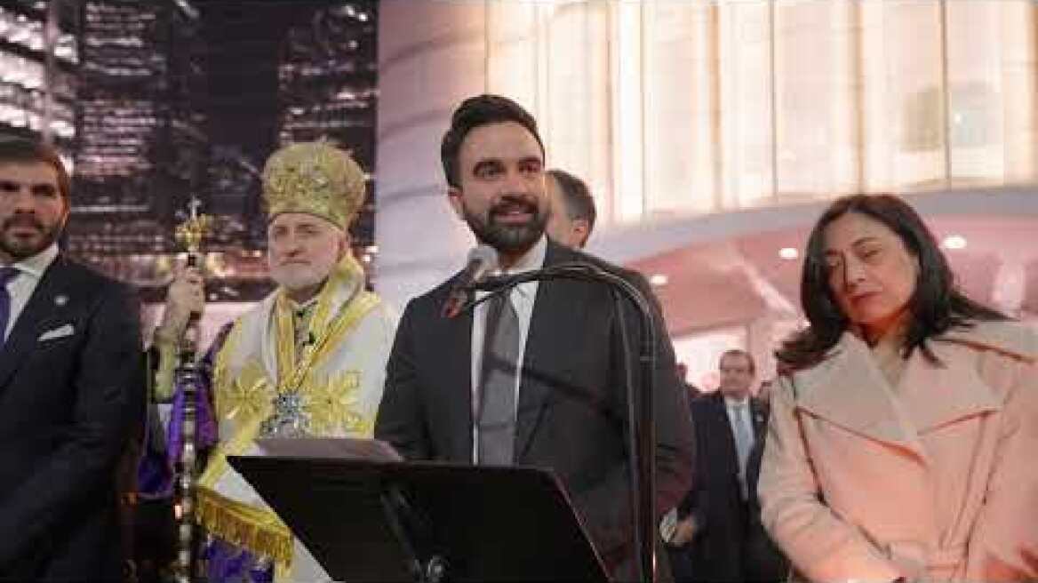 NYC Mayor Mamdani addresses faithful at St. Nicholas Greek Orthodox Church and National Shrine