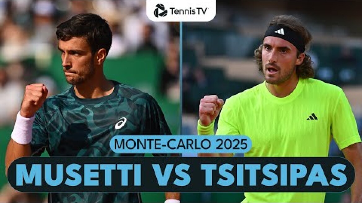 Entertaining Lorenzo Musetti vs Stefanos Tsitspas Quarter-Final Highlights | Monte-Carlo 2025