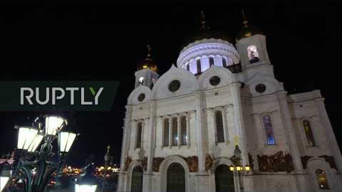 LIVE: Orthodox Easter service takes place without public at Christ the Saviour Cathedral in Moscow