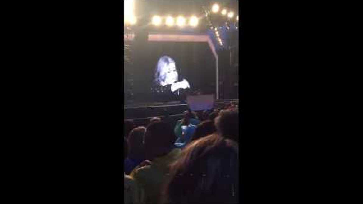 Adele gets angry with fan during the concert!