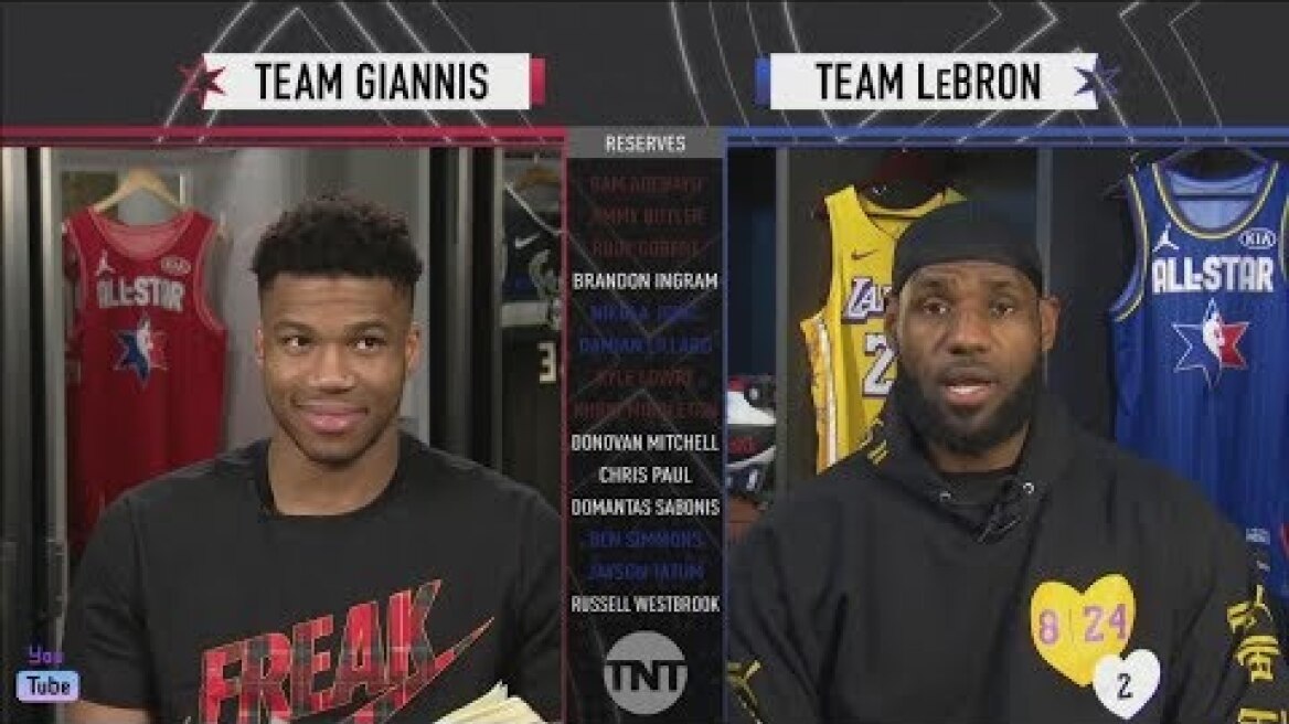LeBron & Giannis announce the complete results of the 2020 NBA All-Star Draft