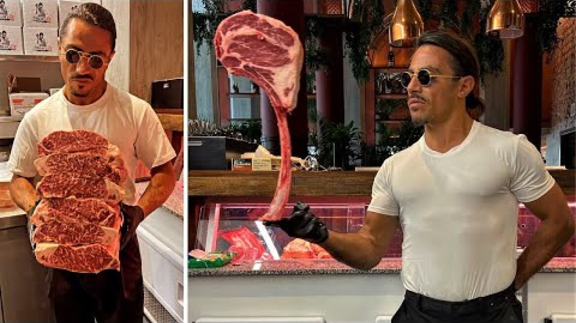 Salt Bae the King of Steaks - Amazing Steak Compilation