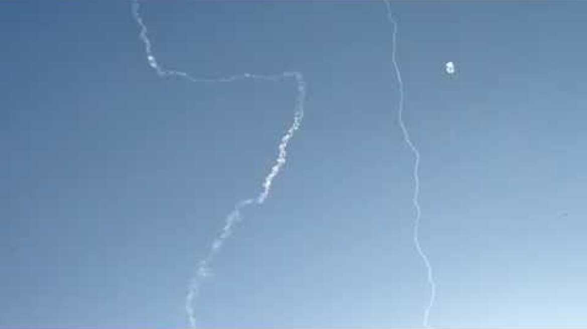 Αναχαίτιση πυραύλου στον ουρανό του Τελ Αβίβ