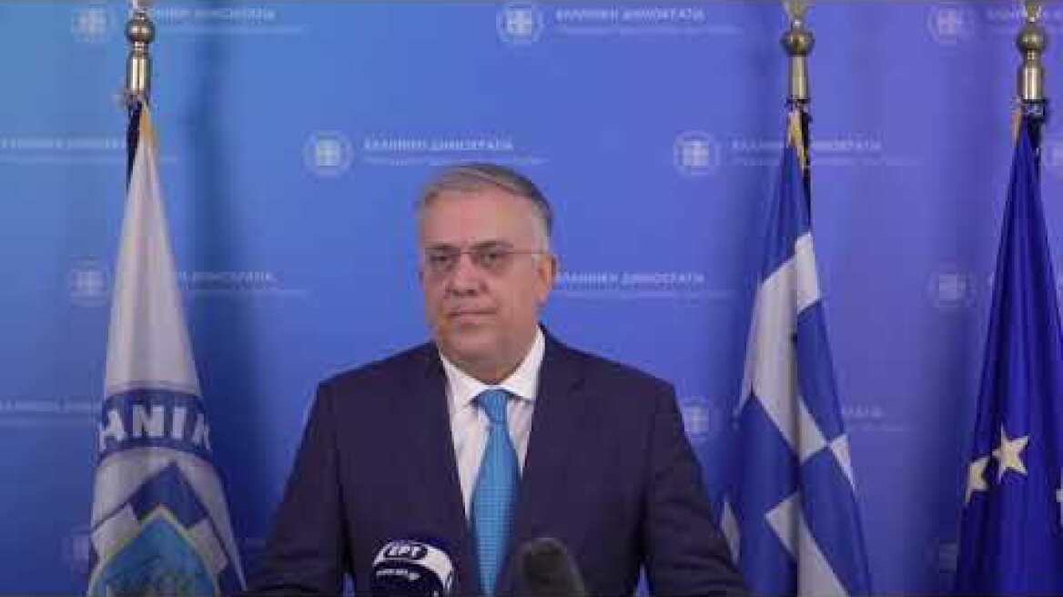 Δήλωση Υπουργού Προστασίας του Πολίτη Τάκη Θεοδωρικάκου