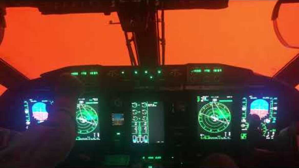 Smokey conditions for RAAF airlift crews during Operation Bushfire Assist
