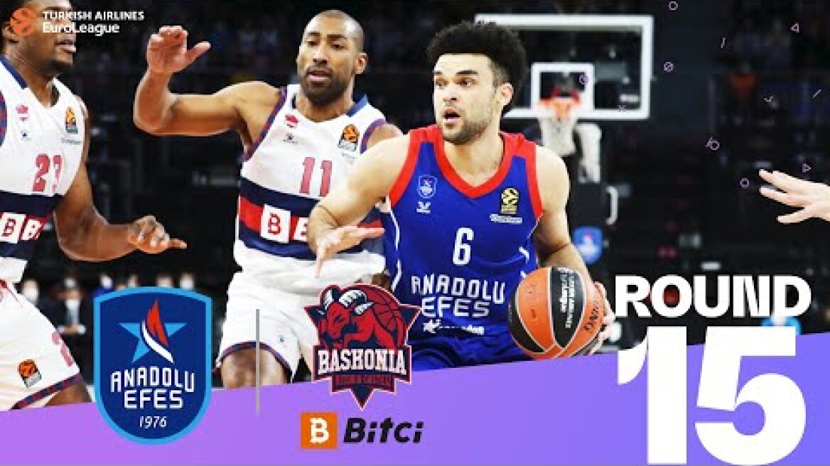Micic boosts Efes over Baskonia! | Round 15, Highlights | Turkish Airlines EuroLeague