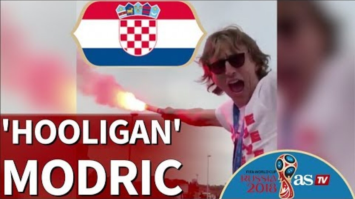 Mundial 2018 | 'Ultra' Modric: bengala en mano en la fiesta croata | Diario As