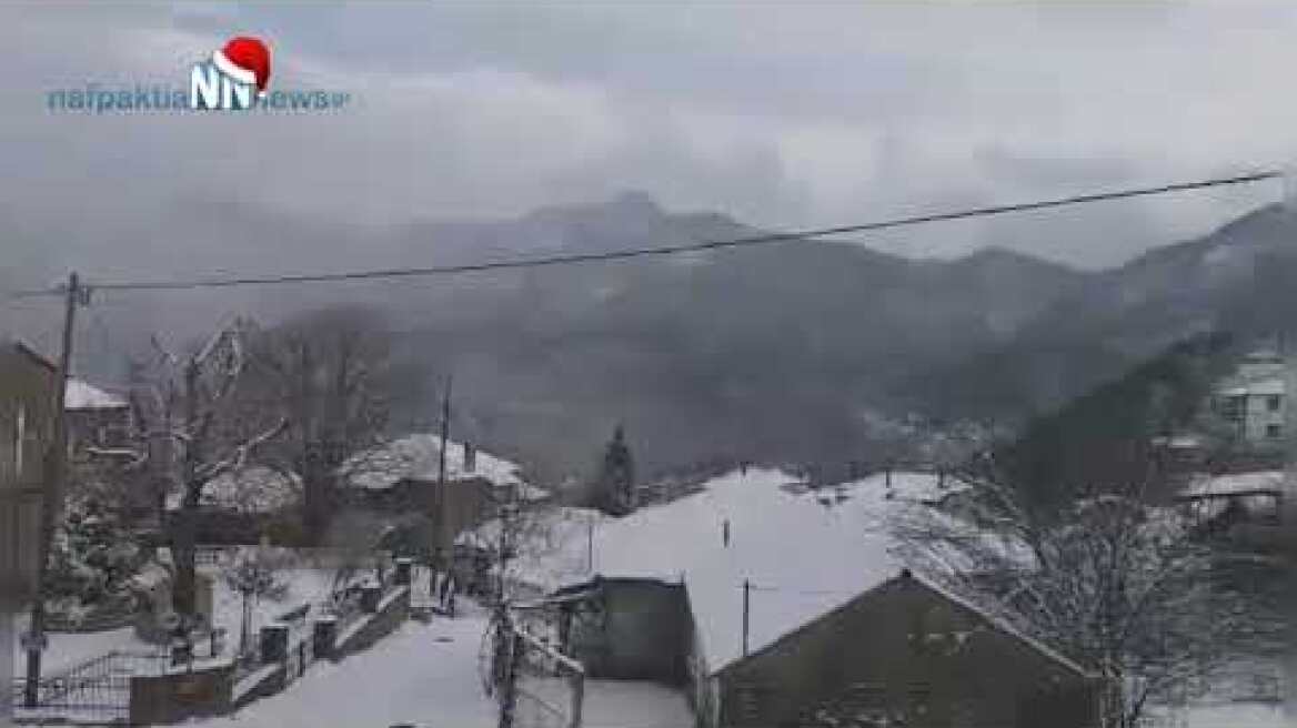 Nafpaktia news: Χιόνια Άνω Χώρα 2019 νέο