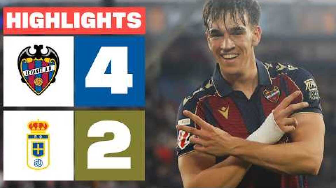 LEVANTE UD 4 -  2 REAL OVIEDO | RESUMEN LALIGA EA SPORTS