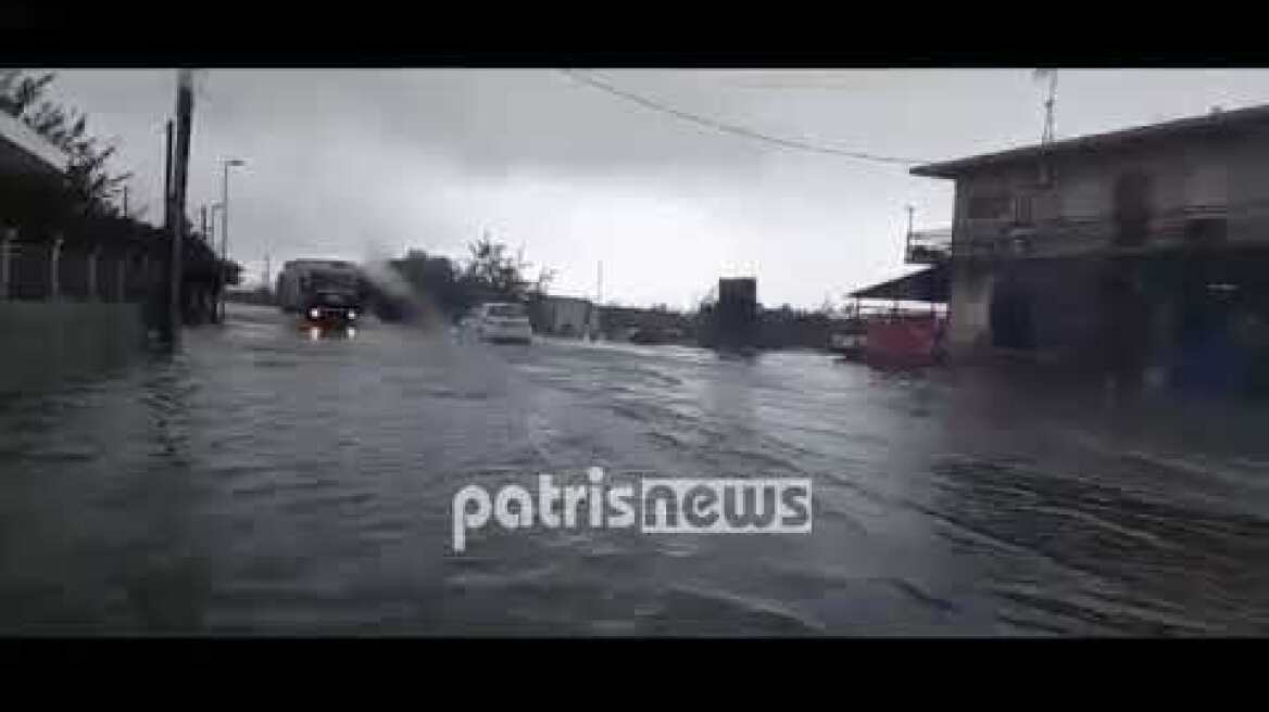 Κακοκαιρία στην Ηλεία: Πλημμύρες και μεγάλες καταστροφές