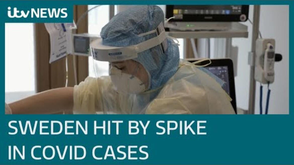 Covid: Sweden slashes gatherings of 300 people to eight as cases surge | ITV News