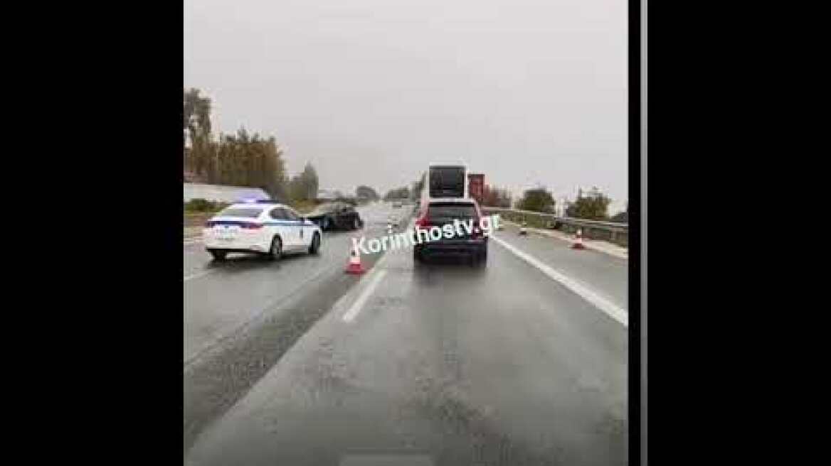 Τροχαίο ατύχημα στην Εθνική Οδό Αθηνών – Κορίνθου, στα Μέγαρα