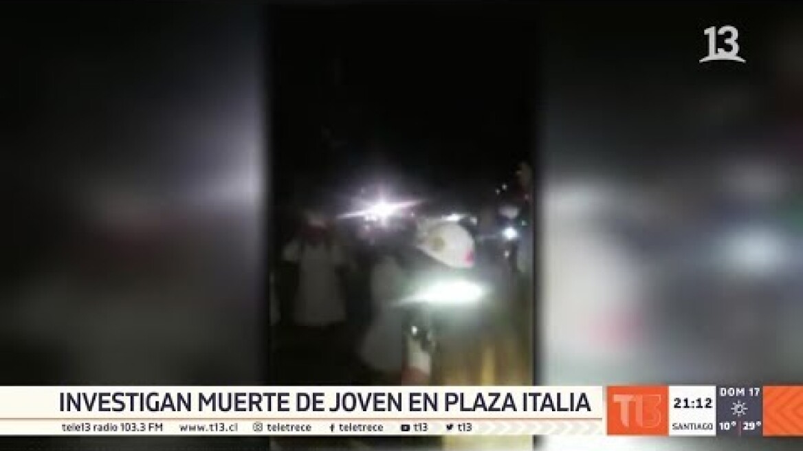 Investigan muerte de joven en Plaza Italia