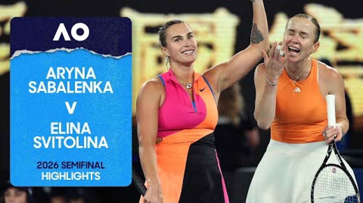 Aryna Sabalenka v Elina Svitolina Highlights | Australian Open 2026 Semifinal