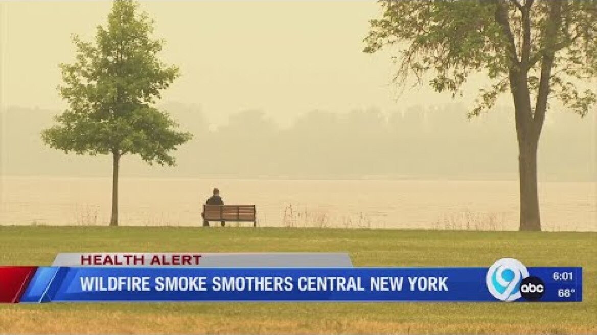 Wildfire smoke smothers Central New York